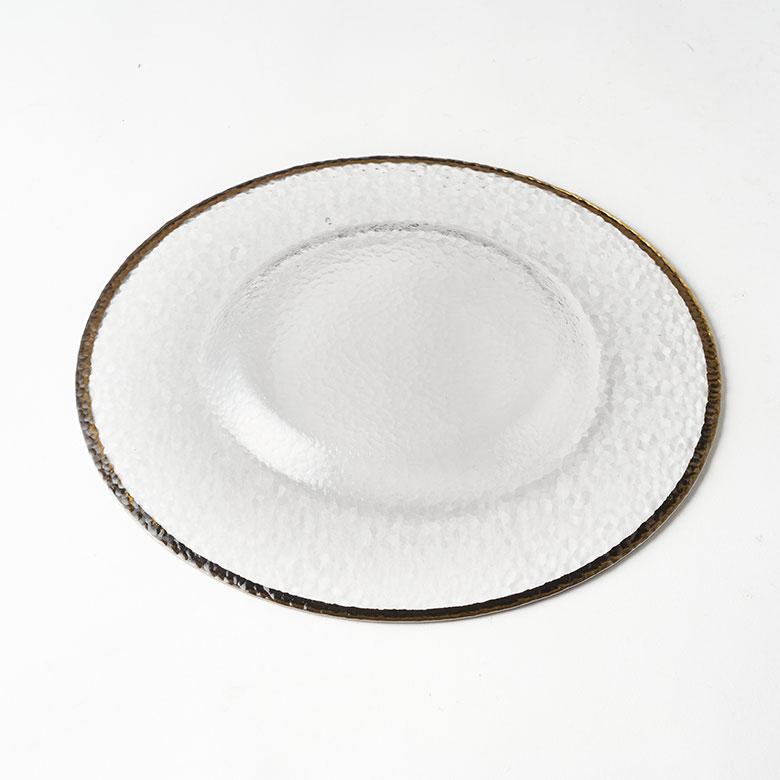 ガラス 皿 おしゃれ ガラスプレート 大皿 28センチ プレート皿 ラウンドプレート おしゃれ 北欧 パーティ皿 丸皿 食器 キッチン 雑貨 西海岸風 インテリア 94840 | ブランド登録なし | 13