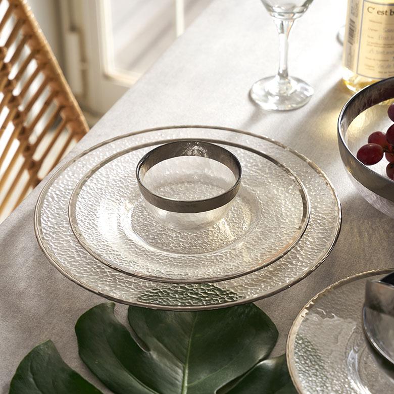 ガラス 皿 おしゃれ ガラスプレート 大皿 28センチ プレート皿 ラウンドプレート おしゃれ 北欧 パーティ皿 丸皿 食器 キッチン 雑貨 西海岸風 インテリア 94840 | ブランド登録なし | 19