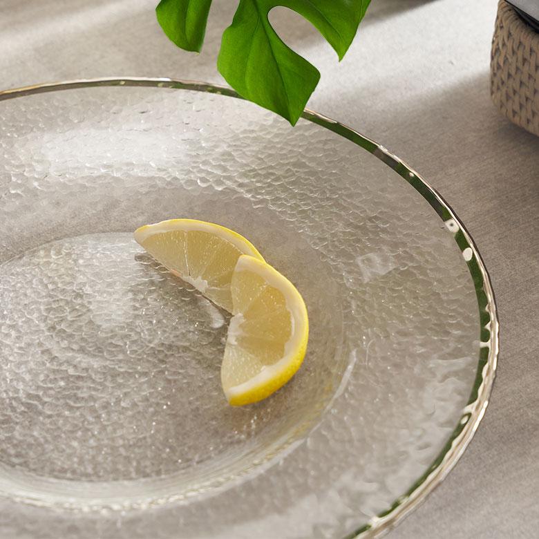 ガラス 皿 おしゃれ ガラスプレート 大皿 28センチ プレート皿 ラウンドプレート おしゃれ 北欧 パーティ皿 丸皿 食器 キッチン 雑貨 西海岸風 インテリア 94840 | ブランド登録なし | 04