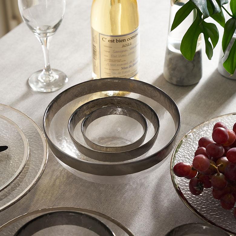 サラダボウル　ガラス食器 サラダボウル ガラス おしゃれ ガラス食器 中鉢 ガラス皿 取り皿