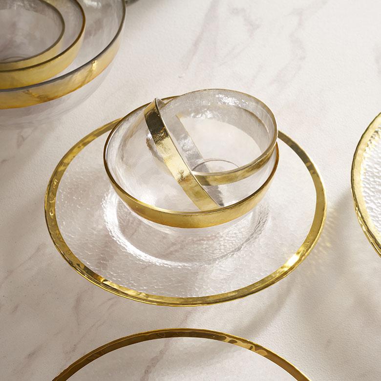 サラダボウル ガラス おしゃれ ガラス食器 中鉢 ガラス皿 取り皿 フルーツボウル ゴールド シルバー ボウル 皿 北欧 キッチン 雑貨 西海岸風 インテリア 94842 | ブランド登録なし | 18