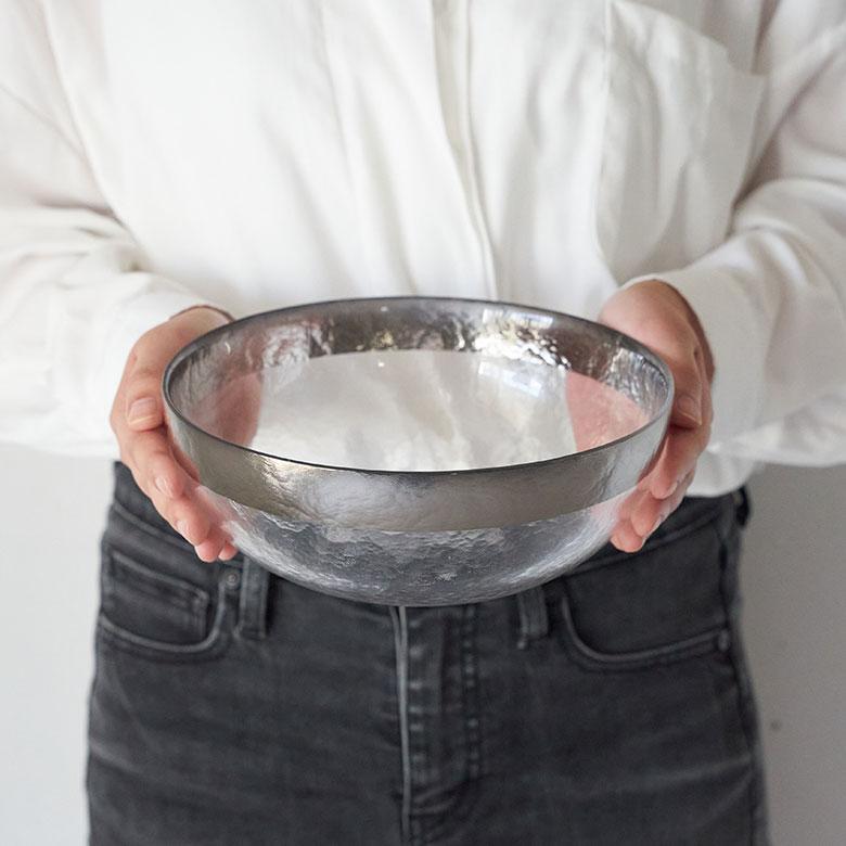 サラダボウル ガラス おしゃれ ガラス食器 そうめん鉢大皿 ガラス皿 冷やし中華 ゴールド シルバー ボウル 皿 北欧 キッチン 雑貨 西海岸風 インテリア 94843 | ブランド登録なし | 12