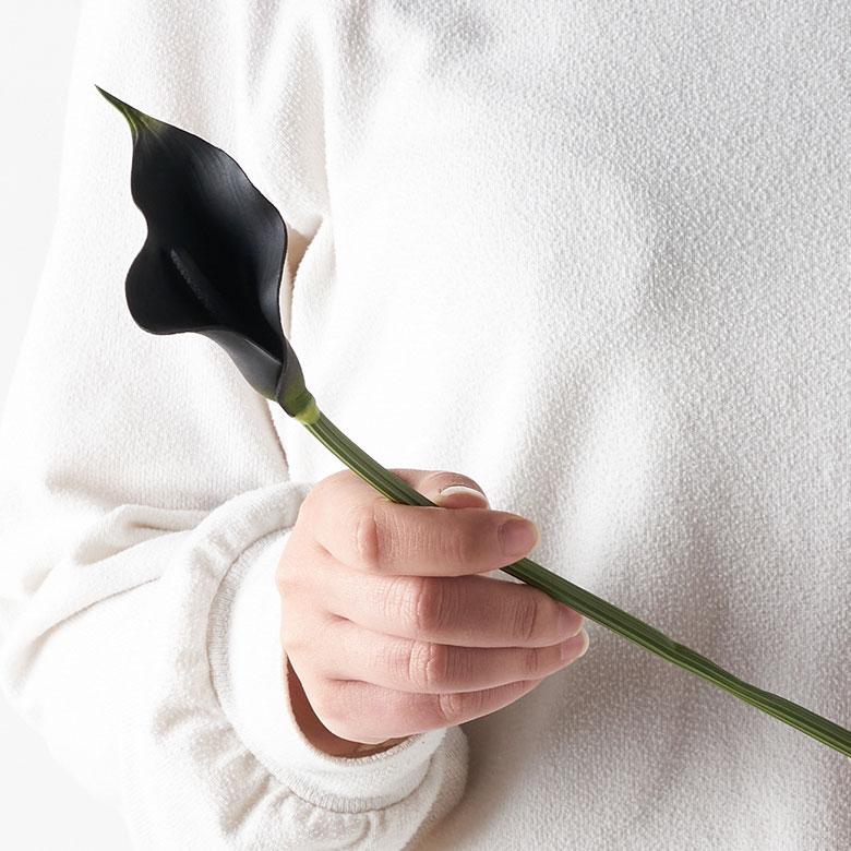 造花 インテリア フェイクフラワー アーティフィシャルフラワー カラーリリー ブラック 観葉植物 アートフラワー おしゃれ 北欧 リゾート 雑貨 西海岸 94850 | ブランド登録なし | 11