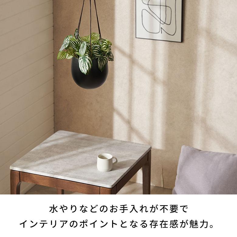 フェイクグリーン ハンギング 人工 観葉植物 インテリアグリーン フェイク ペペロミア スイカペペ おしゃれ 北欧 リゾート 雑貨 インテリア 西海岸 94854 | ブランド登録なし | 03