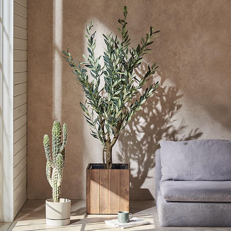 フェイクグリーン 大型 人工 観葉植物  インテリアグリーン フェイク オリーブ アートグリーン 樹木 おしゃれ 北欧 リゾート 雑貨 インテリア 西海岸 94861 | ブランド登録なし
