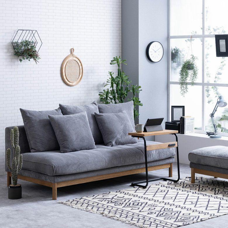 180cm ソファ 3人掛け ソファー 肘なし 開梱設置付き 座面が広いソファ 3人 ごろ寝ソファ 無垢 フェザー おしゃれ 北欧 リゾート 家具 インテリア 西海岸 94868 | 関家具 | 17