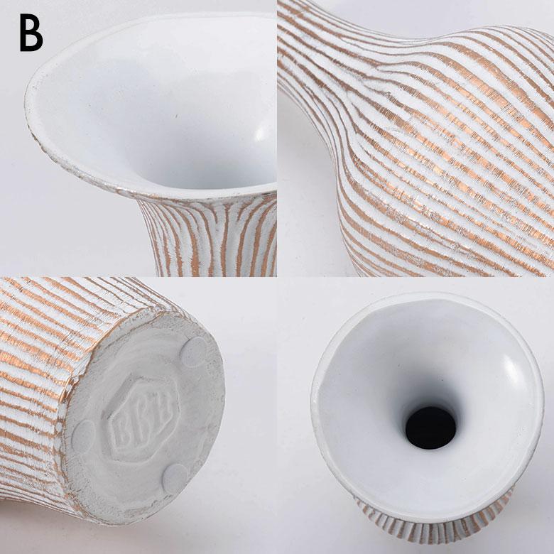 花瓶 フラワーベース おしゃれ 大きい 陶器 ひょうたん 一輪 一輪挿し 水入れ 生け花 花器  大型 北欧 韓国 モダン 玄関 ギフト 置物 白 西海岸 94871 | ブランド登録なし | 16