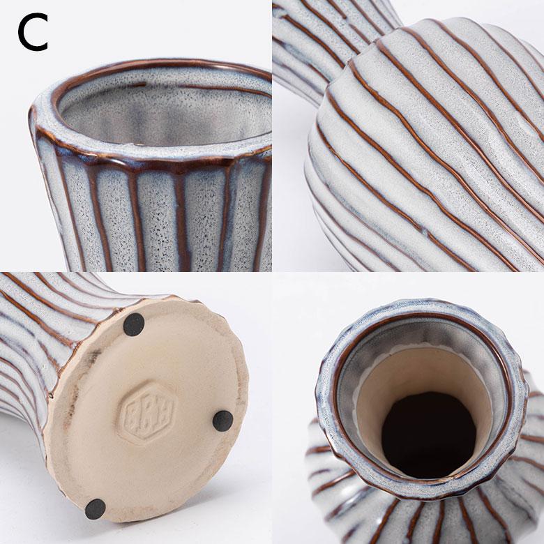 花瓶 フラワーベース おしゃれ 大きい 陶器　円柱 一輪 一輪挿し 水入れ 生け花 花器  大型 北欧 韓国 モダン 玄関 ギフト 置物 白 ホワイト 西海岸 94872 | ブランド登録なし | 14