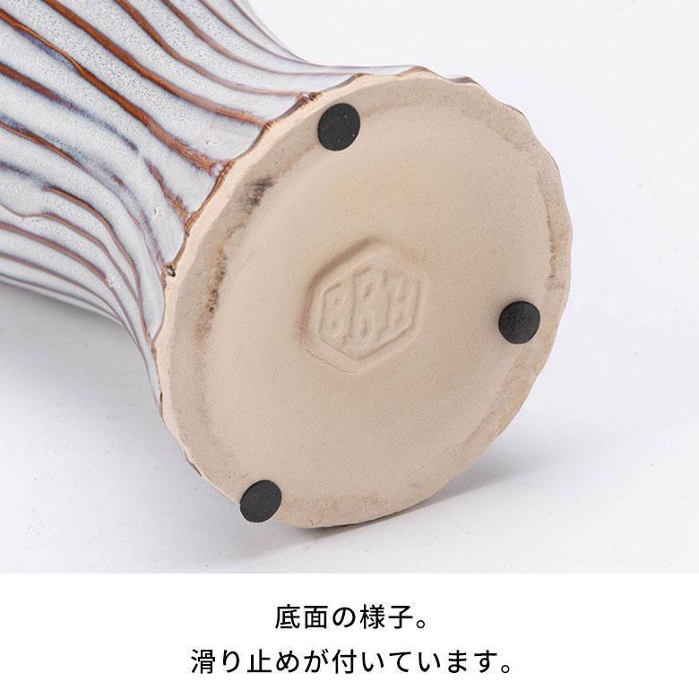 花瓶 フラワーベース おしゃれ 大きい 陶器　円柱 一輪 一輪挿し 水入れ 生け花 花器  大型 北欧 韓国 モダン 玄関 ギフト 置物 白 ホワイト 西海岸 94872 | ブランド登録なし | 09