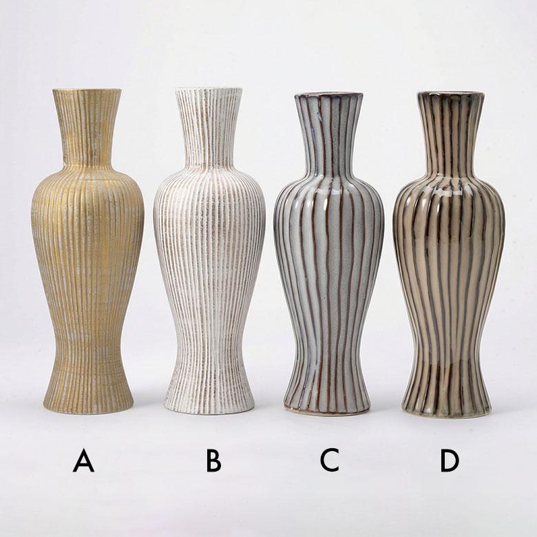 花瓶 フラワーベース おしゃれ 大きい 陶器　円柱 一輪 一輪挿し 水入れ 生け花 花器  大型 北欧 韓国 モダン 玄関 ギフト 置物 白 ホワイト 西海岸 94872 | ブランド登録なし | 11