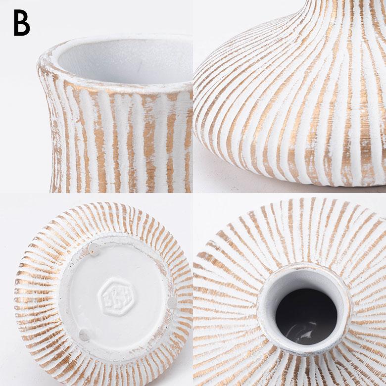 花瓶 フラワーベース おしゃれ 小さい 丸 円形 陶器 一輪 一輪挿し 水入れ 生け花 花器  大型 北欧 韓国 モダン 玄関 ギフト 置物 白 ホワイト 西海岸 94873 | ブランド登録なし | 17