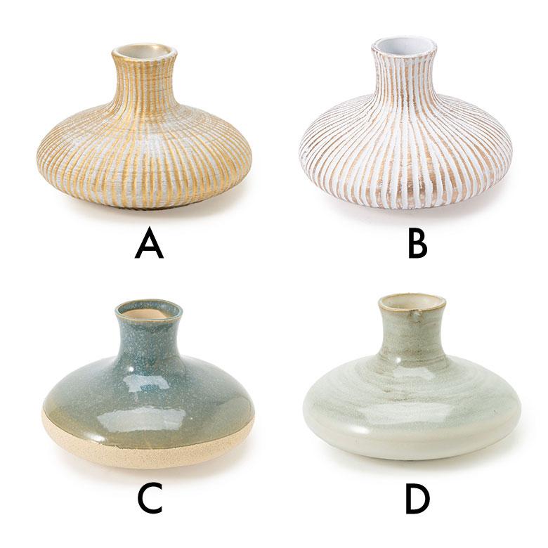 花瓶 フラワーベース おしゃれ 小さい 丸 円形 陶器 一輪 一輪挿し 水入れ 生け花 花器  大型 北欧 韓国 モダン 玄関 ギフト 置物 白 ホワイト 西海岸 94873 | ブランド登録なし | 14