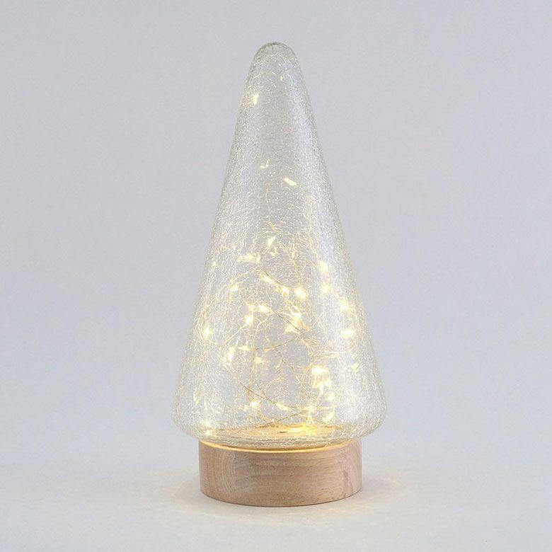 クリスマスツリー 卓上 LEDライト Lサイズ オブジェ ガラス 木製 おしゃれ かわいい 北欧 クリスマス 飾り ミニツリー イルミネーション 電池 西海岸 94875 | ELEMENTS（インテリア） | 11
