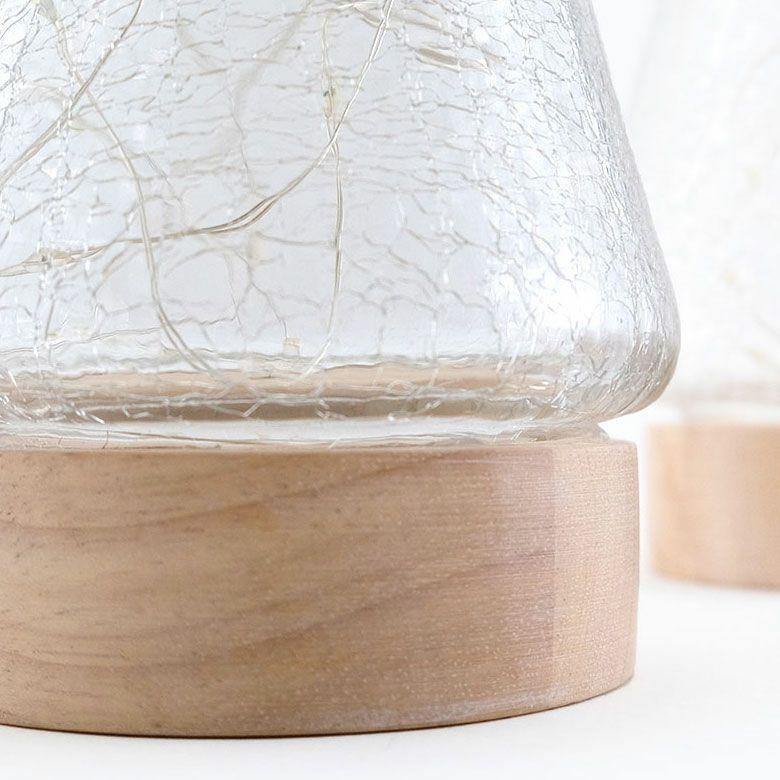 クリスマスツリー 卓上 LEDライト Lサイズ オブジェ ガラス 木製 おしゃれ かわいい 北欧 クリスマス 飾り ミニツリー イルミネーション 電池 西海岸 94875 | ELEMENTS（インテリア） | 16