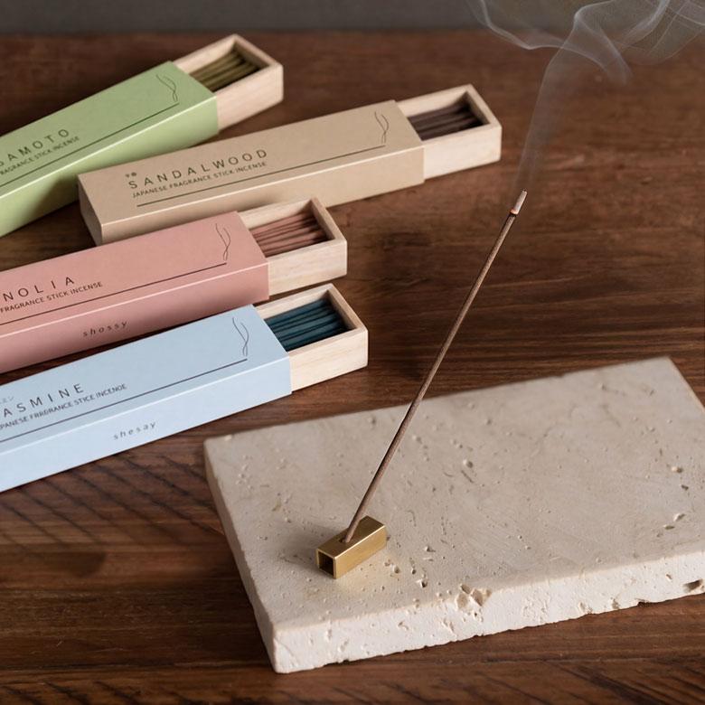 お香 白檀 お香立て 天然 日本製 インセンス スティック アロマ サンダルウッド ジャスミン ベルガモット マグノリア アールグレイ 紅茶 柑橘系 消臭 来客 94884 | ブランド登録なし | 19