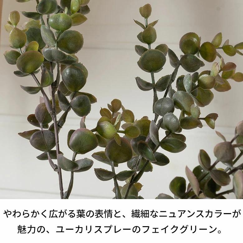 アーティフィシャルフラワー 造花 ユーカリスプレー 枯れない 水やり不要 リアル フェイクフラワー インテリア 撮影小物 ナチュラル シンプル 94913 | ブランド登録なし | 01