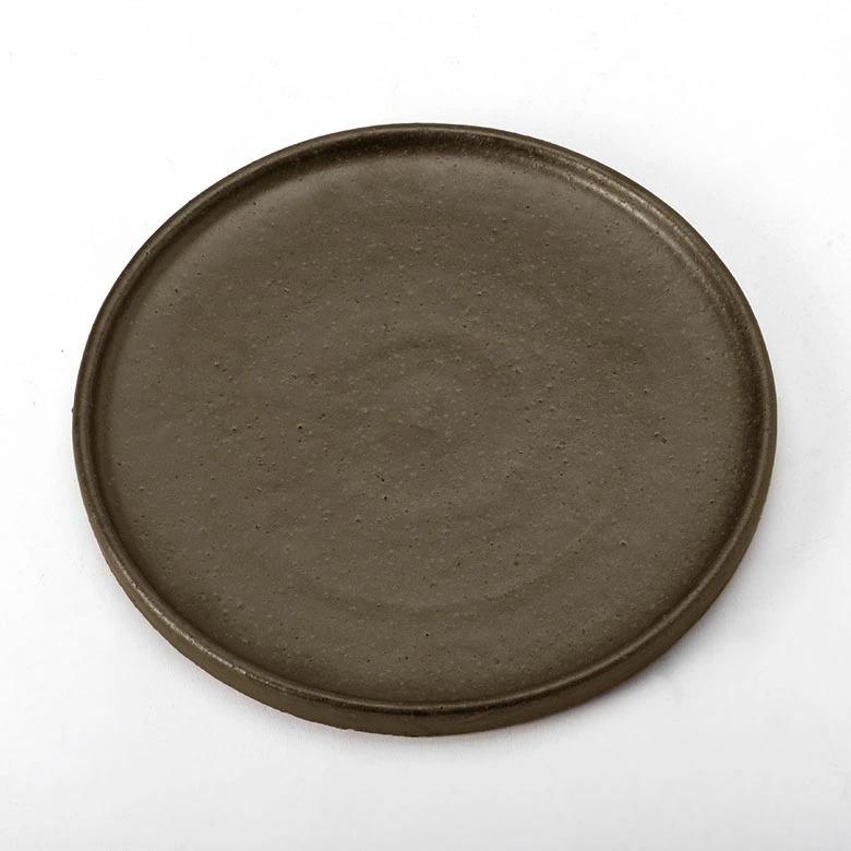 信楽焼 皿 丸皿 22cm 茶 ブラウン 電子レンジ 食洗器対応 和食器 日本製 おしゃれ 和風 カフェ 陶器 ラウンドプレートプレート 中皿 平皿 リム皿 94925 | ブランド登録なし | 13