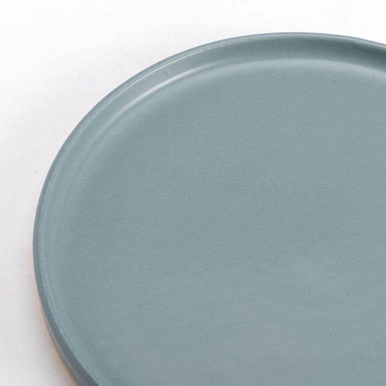 信楽焼 皿 丸皿 22cm 青 ブルー 電子レンジ 食洗器対応 和食器 日本製 おしゃれ 和風 カフェ 陶器 ラウンドプレートプレート 中皿 平皿 リム皿 94926 | ブランド登録なし | 11
