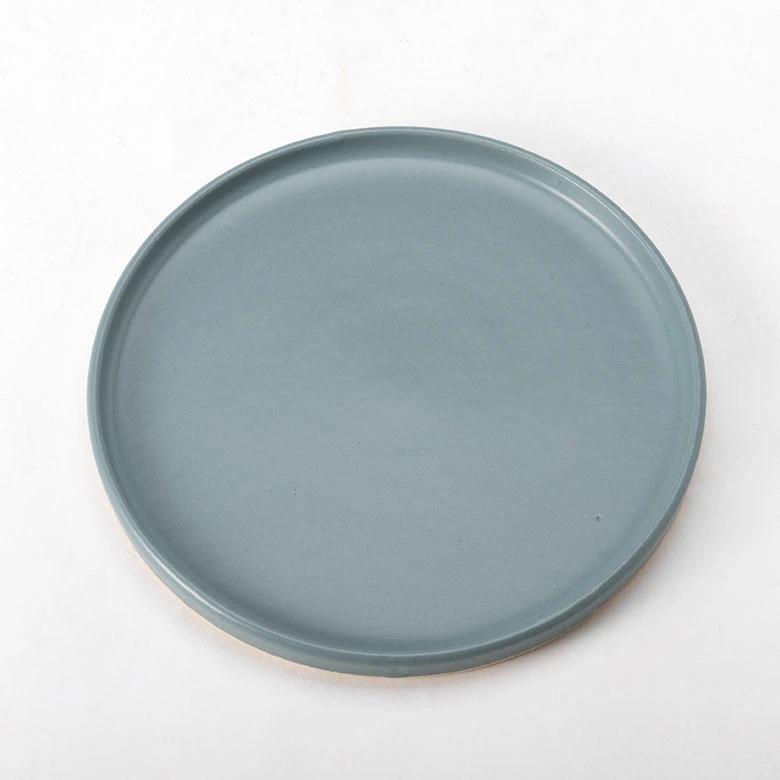 信楽焼 皿 丸皿 22cm 青 ブルー 電子レンジ 食洗器対応 和食器 日本製 おしゃれ 和風 カフェ 陶器 ラウンドプレートプレート 中皿 平皿 リム皿 94926 | ブランド登録なし | 13