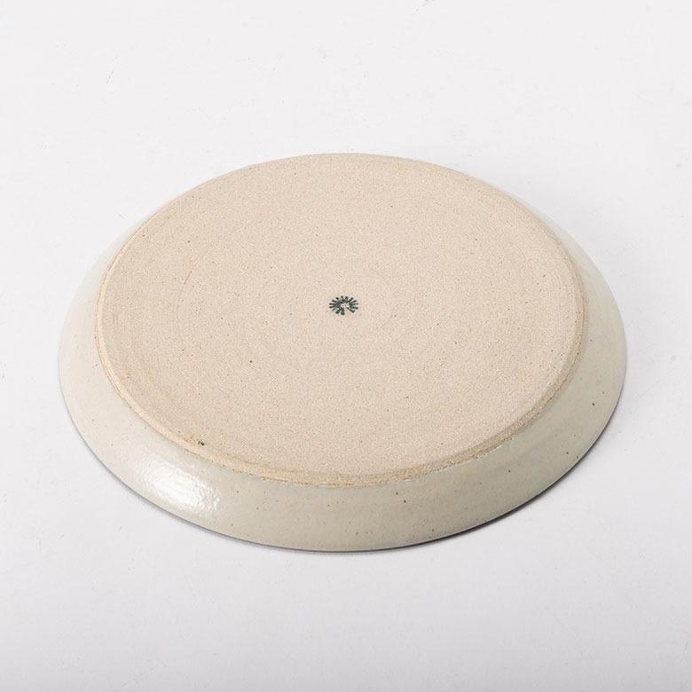 信楽焼 皿 丸皿 25cm 粉引 ライン 電子レンジ 食洗器対応 和食器 日本製 おしゃれ 和風 カフェ 陶器 ラウンドプレートプレート 大皿 平皿 リム皿 94928 | ブランド登録なし | 13