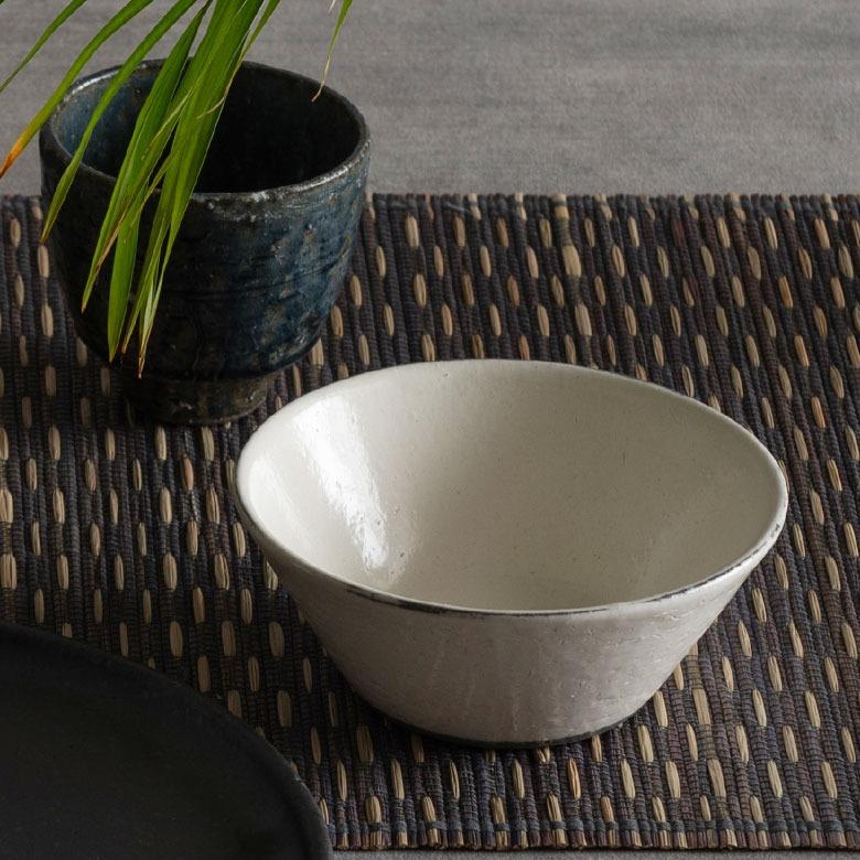 信楽焼 小皿 小鉢 13cm 粉引 ライン 電子レンジ 食洗器対応 和食器 日本製 おしゃれ 和風 カフェ 陶器 小付け 小皿 豆皿 丸小鉢 取り皿 丸型ボウル 94929 | ブランド登録なし | 08