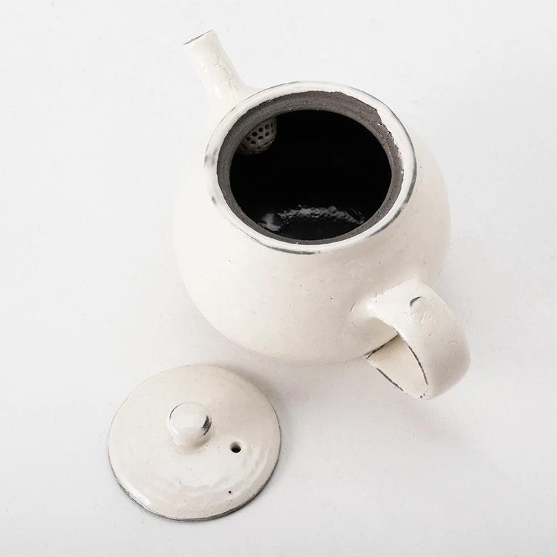 信楽焼 ティーポット 600ml 粉引 ライン 電子レンジ 食洗器対応 和食器 日本製 おしゃれ 和風 カフェ 陶器 ポット お茶 急須 茶こし 紅茶ポット お茶 94930 | ブランド登録なし | 14