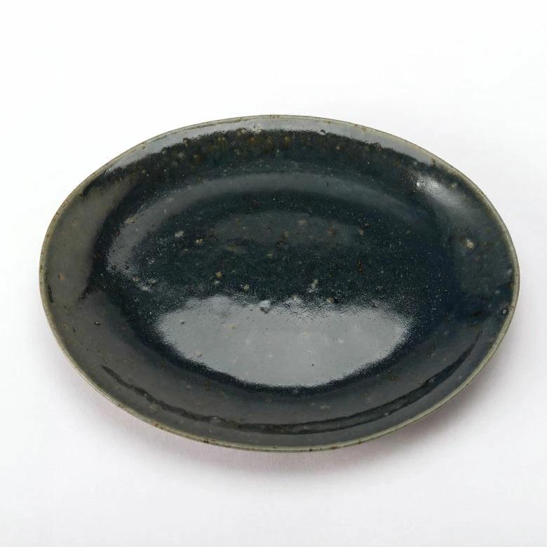 信楽焼 皿 大皿 丸皿 オーバル プレート 藍 ネイビー 電子レンジ 食洗器対応 和食器 日本製 おしゃれ 和風 カフェ 陶器 ラウンドプレート 平皿 リム皿 94935 | ブランド登録なし | 13