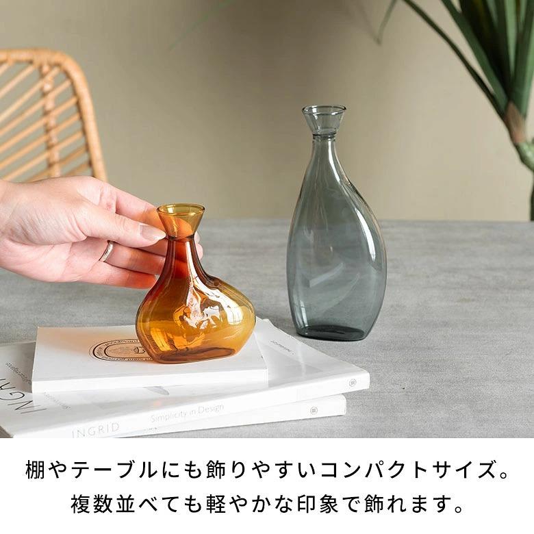 花瓶 フラワーベース オレンジ グレー カラフル ポップ 韓国 おしゃれ かわいい 一輪挿し 丸い 小さい 小さめ 北欧 シンプル 玄関 インテリア 置物 9494 | ブランド登録なし | 07