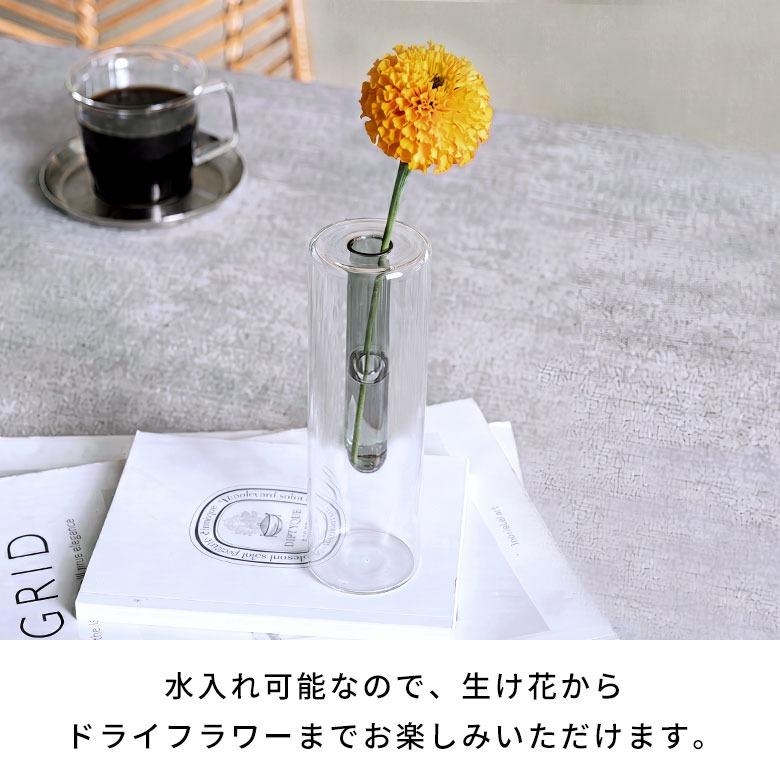 花瓶 フラワーベース ミニ シリンダー 試験管 小さめ 小さい 一輪挿し シンプル おしゃれ モダン 韓国 玄関 卓上 13cm 玄関 インテリア クリア 透明 94957 | ブランド登録なし | 02