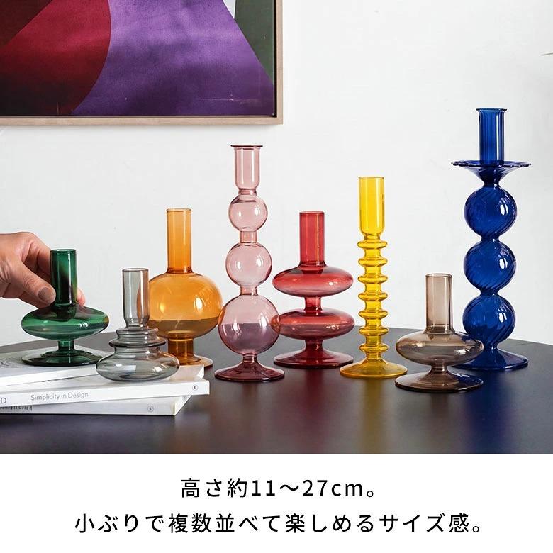 花瓶 フラワーベース ひょうたん カラフル  韓国 おしゃれ かわいい 一輪挿し 北欧 シンプル オレンジ 赤 グリーン イエロー ピンク ブルー インテリア 9495 | ブランド登録なし | 12