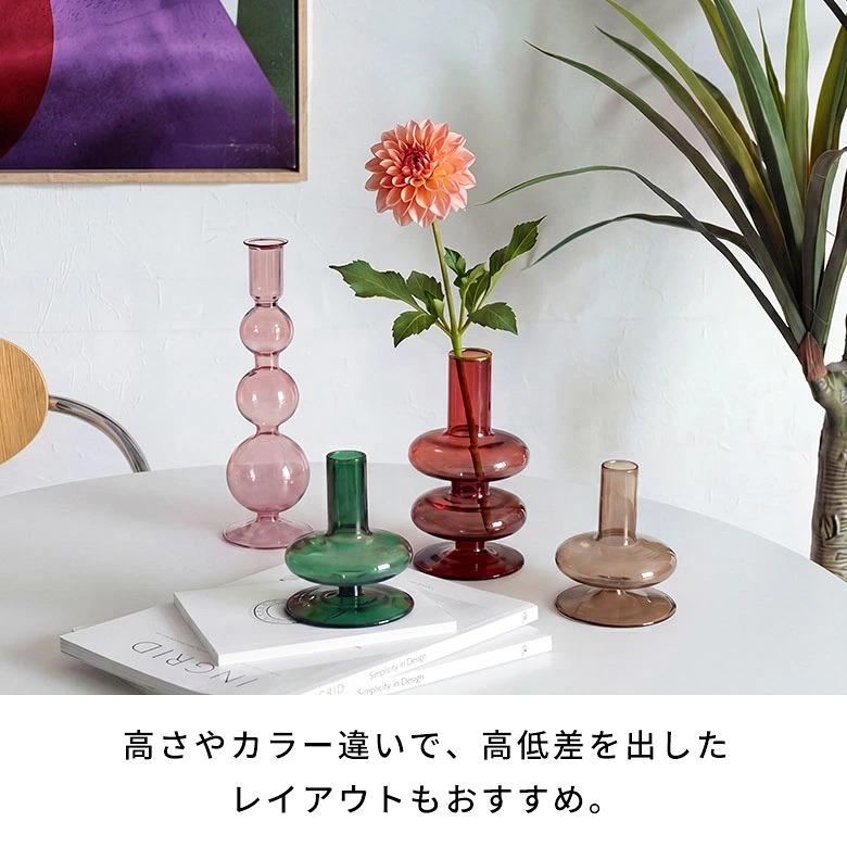 花瓶 フラワーベース ひょうたん カラフル  韓国 おしゃれ かわいい 一輪挿し 北欧 シンプル オレンジ 赤 グリーン イエロー ピンク ブルー インテリア 9495 | ブランド登録なし | 13