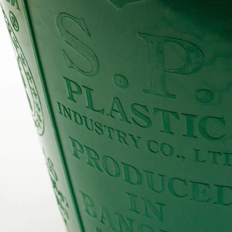 バケツ 持ち手付き 12L 収納 掃除用品 ごみ箱 バスケット 雑貨 ポリバケツ アウトドア ガーデニング プラスチック製 おしゃれ レトロ 95022 | ブランド登録なし | 03