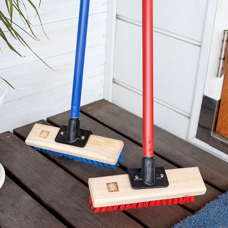 デッキブラシ ブラシ 掃除アイテム タイルブラシ フロアー 玄関 ベランダ 清掃用具 おしゃれ レトロ 95026 | ブランド登録なし