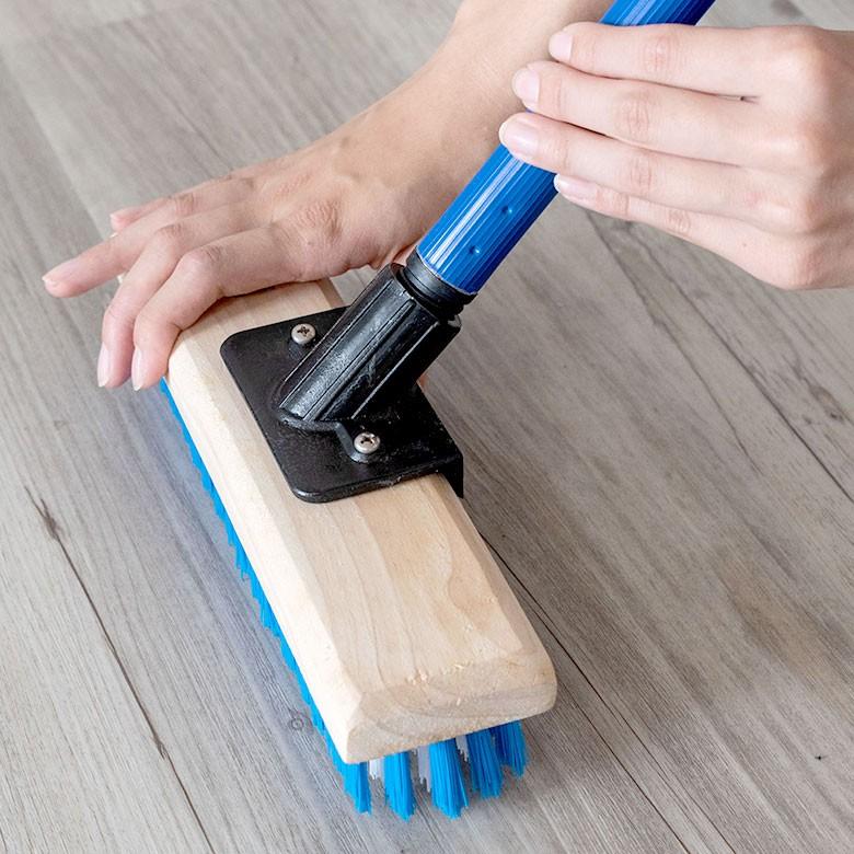 デッキブラシ ブラシ 掃除アイテム タイルブラシ フロアー 玄関 ベランダ 清掃用具 おしゃれ レトロ 95026 | ブランド登録なし | 12