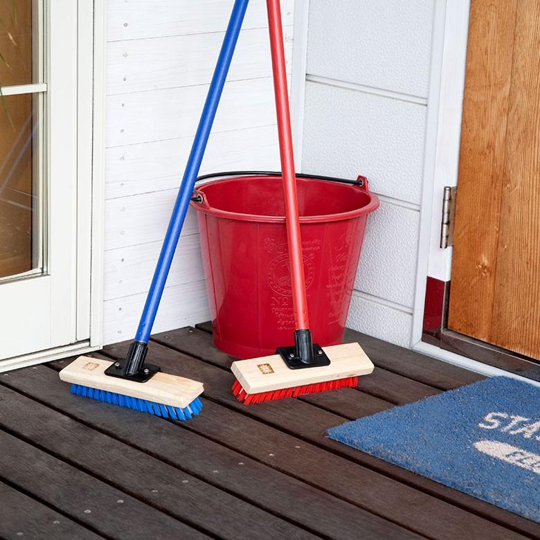 デッキブラシ ブラシ 掃除アイテム タイルブラシ フロアー 玄関 ベランダ 清掃用具 おしゃれ レトロ 95026 | ブランド登録なし | 16