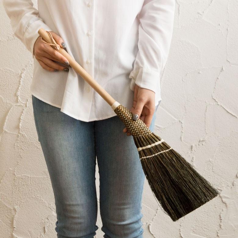 ほうき M ハンドタイプ 天然素材 藁 掃除 掃除道具 清掃 コンパクト デスク ソルガム 約85cm おしゃれ 95030 | ブランド登録なし | 06
