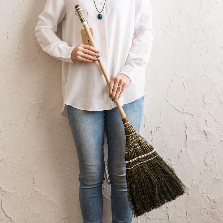 ほうき L 玄関 天然素材 藁 掃除 掃除道具 清掃 インテリア ソルガム 約92cm おしゃれ 95031 | ブランド登録なし | 07