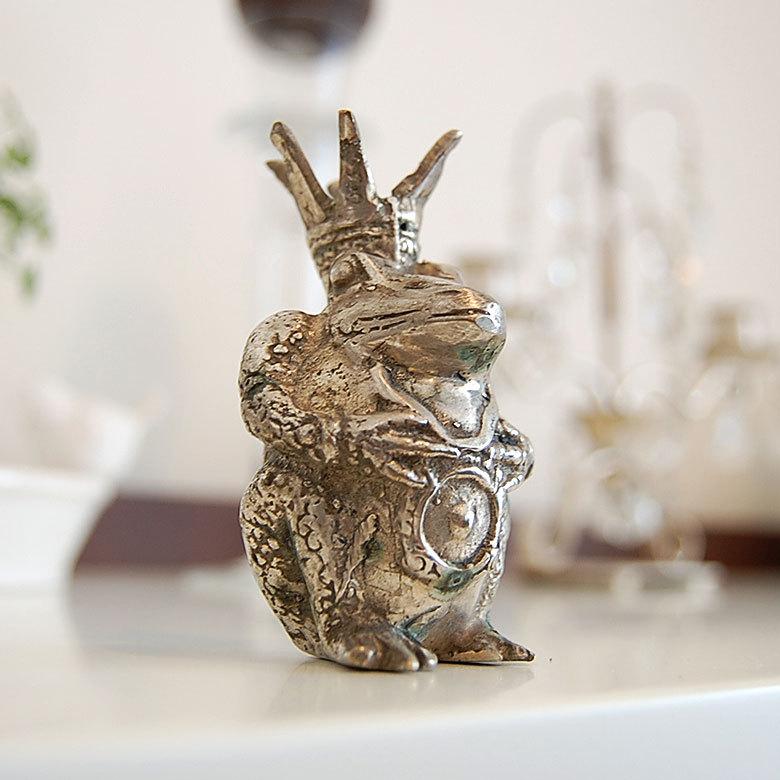 アジアン雑貨 オブジェ カエルの王様Ｓサイズ アジア工房 9503 | ブランド登録なし | 03