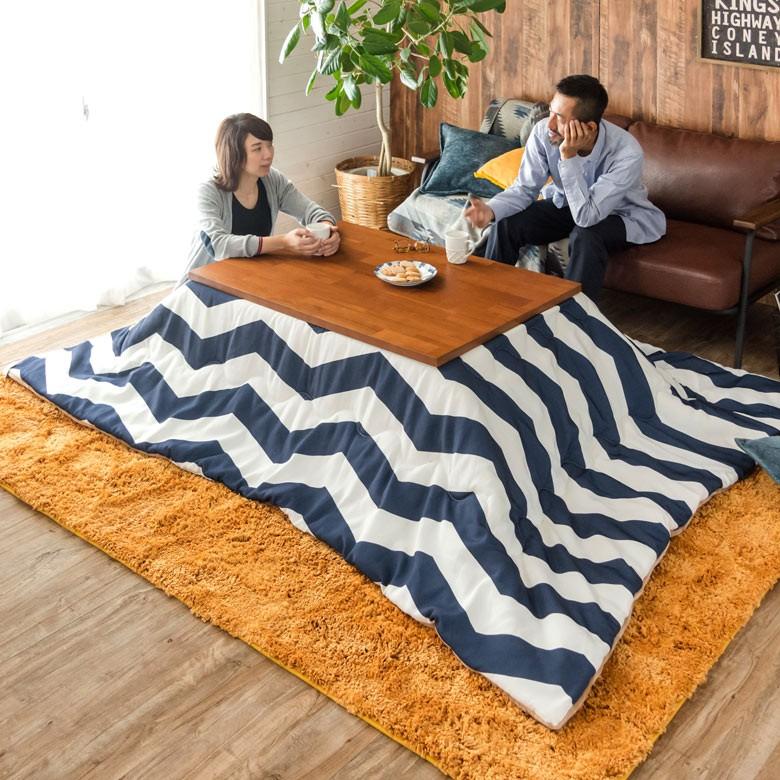 こたつ 105×75cm 長方形 アカシア天板こたつ 家具調こたつ