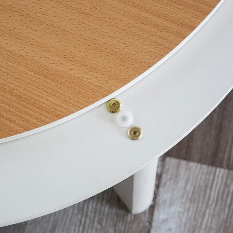 こたつ テーブル 円形 丸型 アベル 80×80cm 一人暮らし 天板 リバーシブル 白 ホワイト ブラウン 木目柄 遠赤外線 石英管ヒーター 96003 | ブランド登録なし | 14