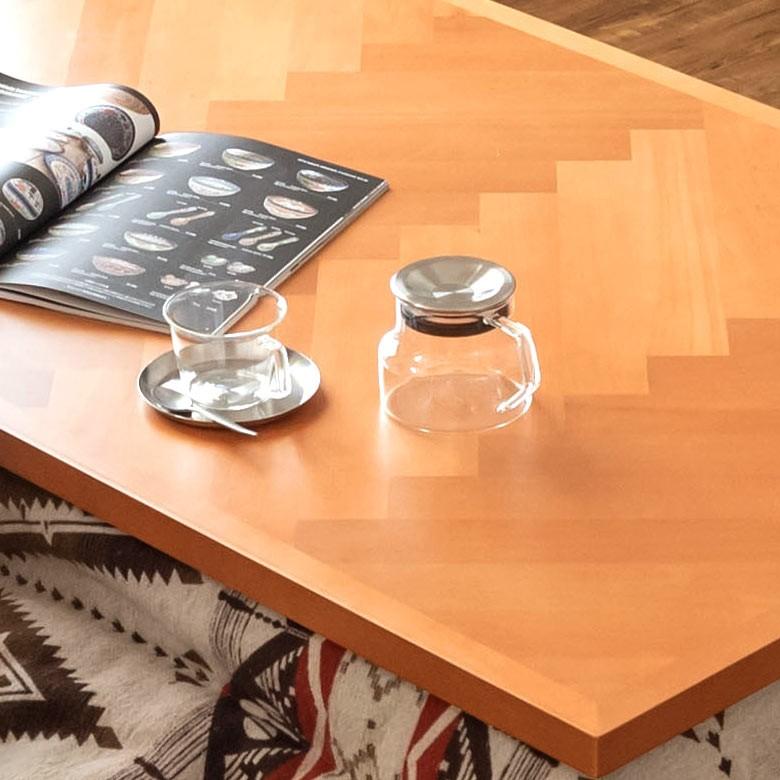 こたつ テーブル 長方形 ジェスタ 120×80cm コタツ フラットヒーター 机 天然木製 薄型 96020 | ブランド登録なし | 15