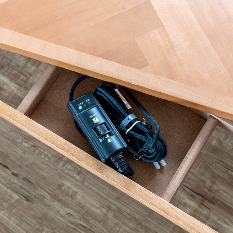 こたつ テーブル 長方形 ジェスタ 120×80cm コタツ フラットヒーター 机 天然木製 薄型 96020 | ブランド登録なし | 05