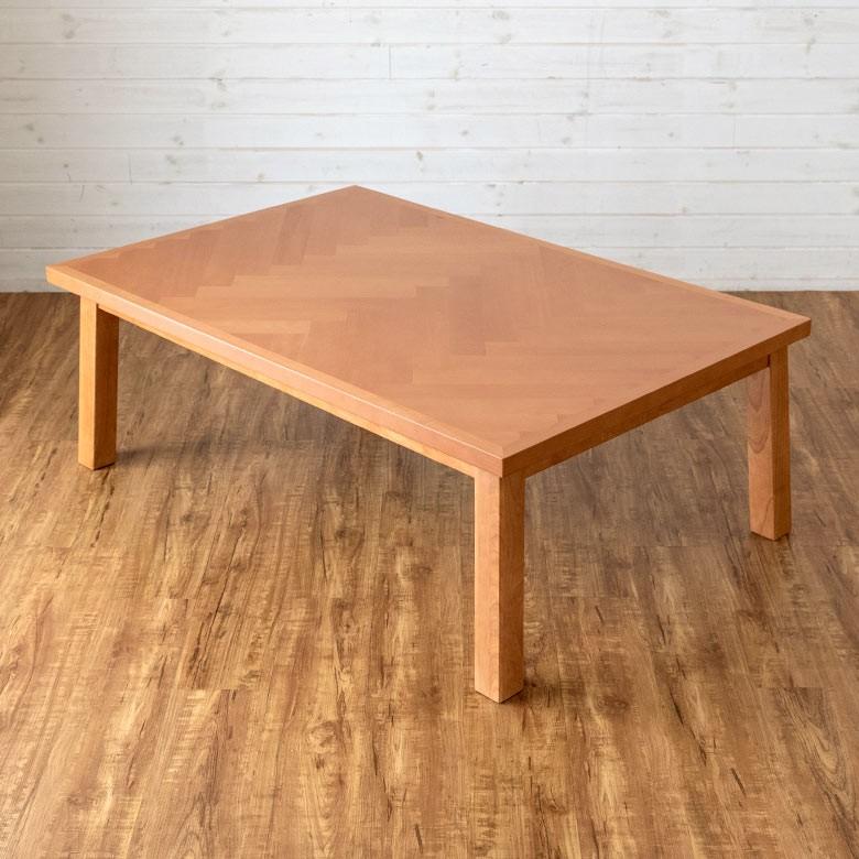 こたつ テーブル 長方形 ジェスタ 120×80cm コタツ フラットヒーター 机 天然木製 薄型 96020 | ブランド登録なし | 07