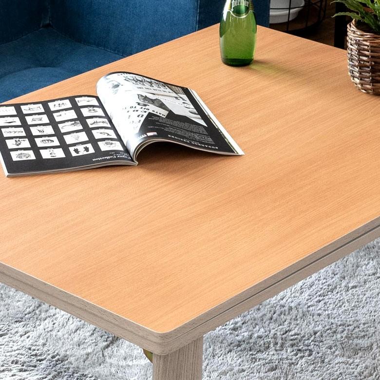 こたつ テーブル 長方形 105×75cm センターテーブル コタツ ヒーター 机 木目調 ホワイト ナチュラル 折れ脚 コンパクト 96021 | ブランド登録なし | 11