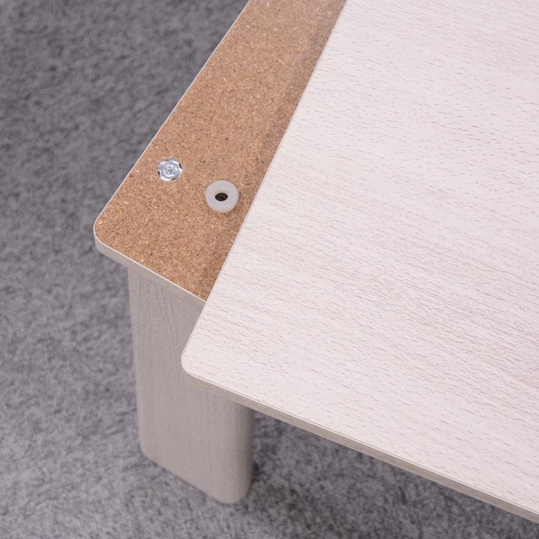 こたつ テーブル 長方形 60×60cm センターテーブル リバーシブル ヒーター 机 ホワイト ナチュラル 折れ脚 コンパクト 96022 | ブランド登録なし | 09