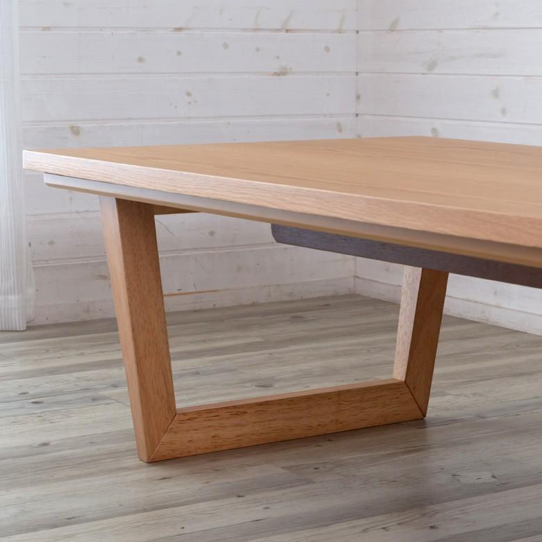 こたつ兼センターテーブル こたつ テーブル 単品 約幅75×奥行60cm 長方形 継足 中間スイッチ