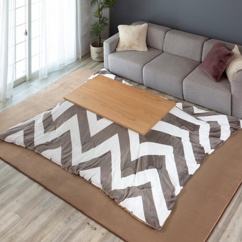 こたつテーブル 長方形 120×65cm センター テーブル こたつテーブル リビング コーヒーテーブル コタツテーブル モダンデザイン 木目 家具調こたつ 96024 | ブランド登録なし | 03