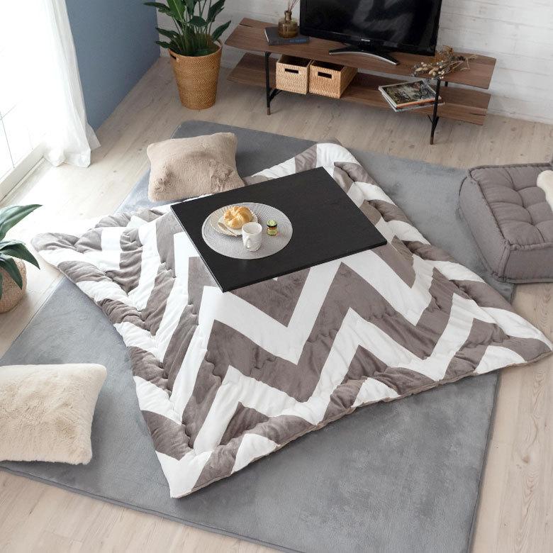 こたつ コタツ テーブル 木製 長方形 W 75 × D 60 ホワイト ブラック こたつ本体 センターテーブル おしゃれ 暖房器具 こたつテーブル オールシーズン 96026 | ブランド登録なし | 03