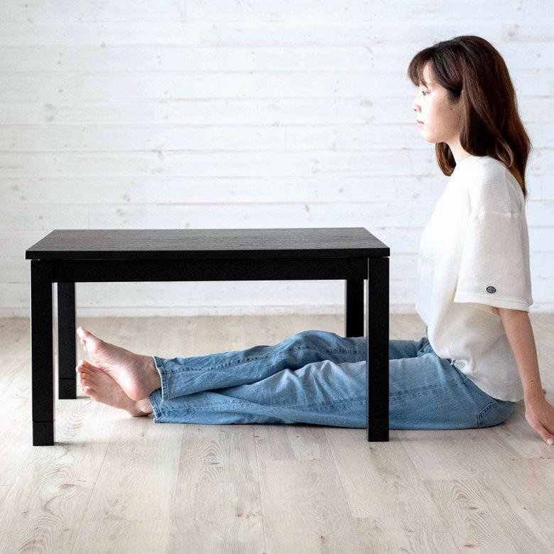 こたつ コタツ テーブル 木製 長方形 W 75 × D 60 ホワイト ブラック こたつ本体 センターテーブル おしゃれ 暖房器具 こたつテーブル オールシーズン 96026 | ブランド登録なし | 09