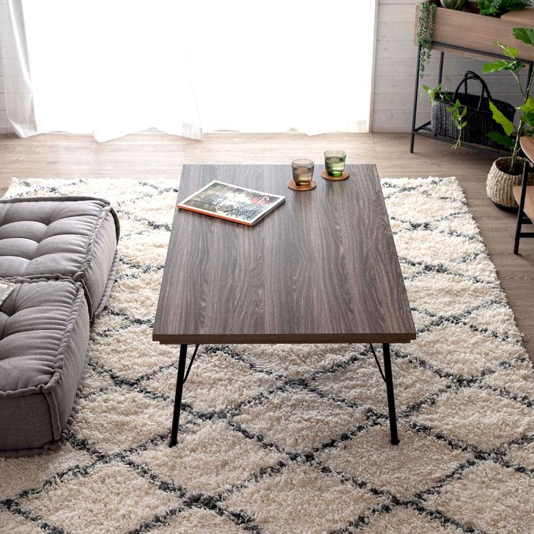 木製のこたつ・テーブル こたつ テーブル 木目調 コタツ 120cm センターテーブル 木目